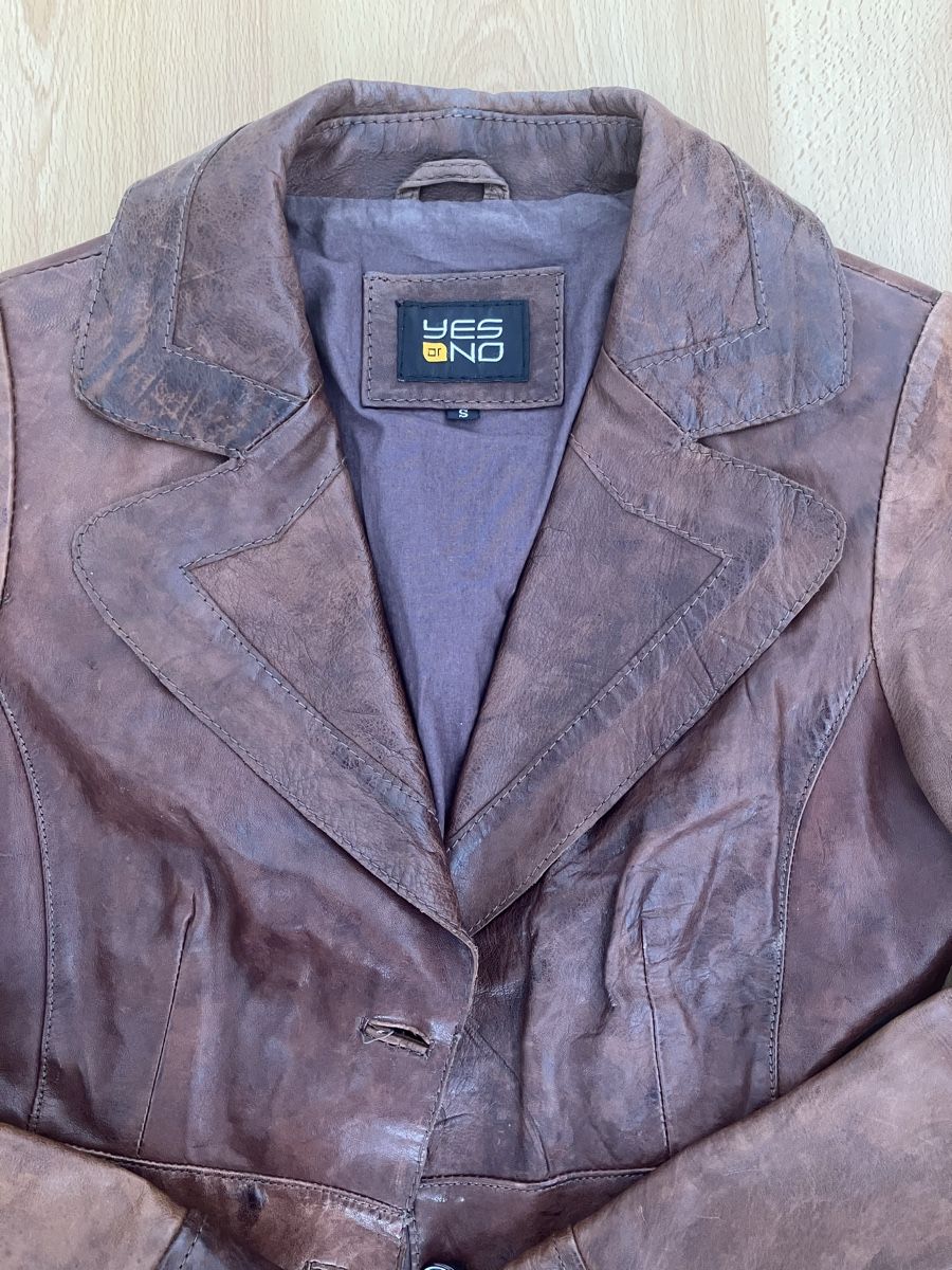 Yes Or No Giacche: Lederjacke dunkelbraun – Usato da Burgdorf venduto da blume016 2