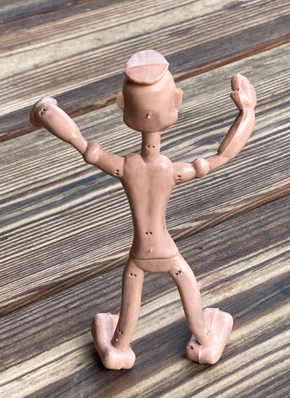 Statuette: Comicfigur Popeye Gummipuppe mit Drahtgestell – Usato da Lüchingen venduto da Eeizo 2