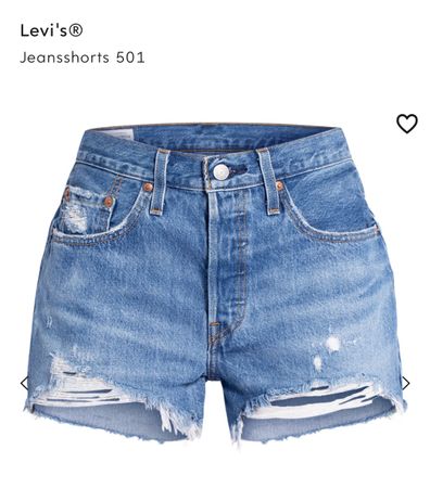 Levi's 501 Jeans Shorts, destroyed Look, Gr. W28 Neu