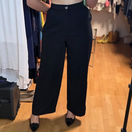 🖤 High Waist Business Hose Gr. XL – Wide Leg