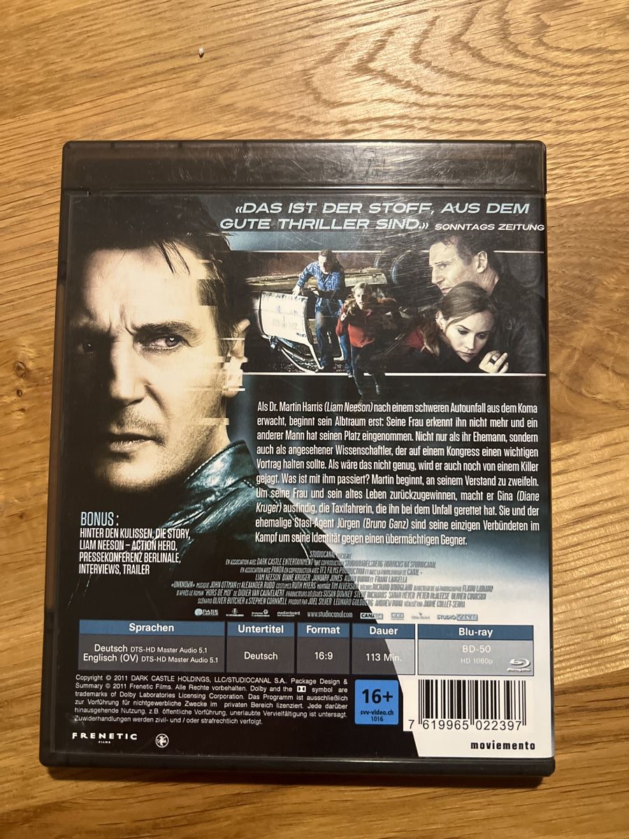 Tutti i DVDs: Unknown Identity – Usato da Steffisburg venduto da balboa_76 1
