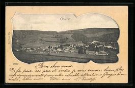 Couvet, Ortsansicht aus der Vogelschau