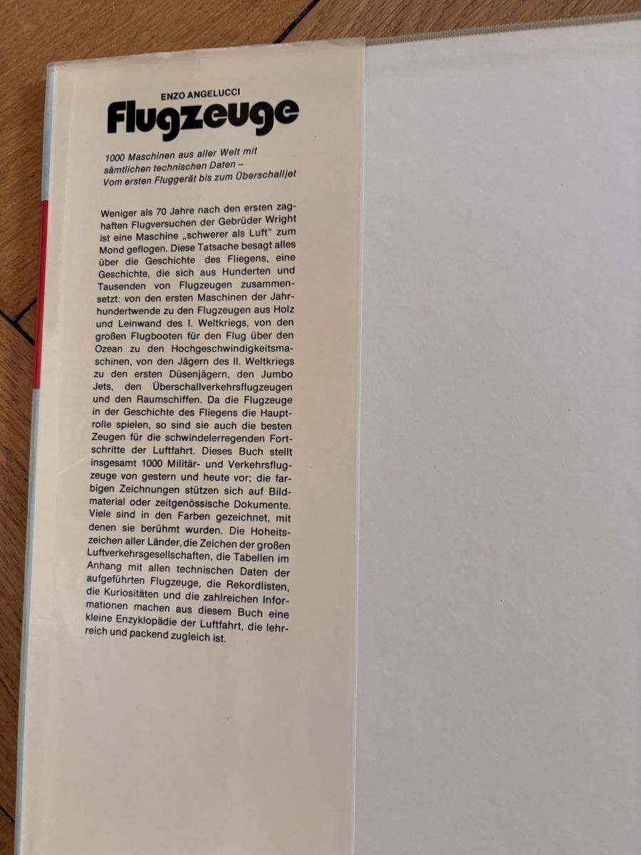 Libri: Flugzeug Buch, 1972 – Usato da Zürich venduto da gucks 3