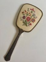 Antiker Handspiegel Petit Point 31 cm Top Zustand