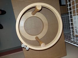 Stickrahmen aus Holz, Vintage, Durchmesser 23 cm!