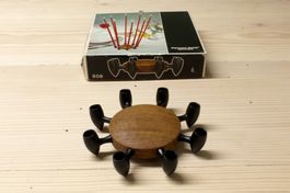 Kerzenständer, Jens Quistgaard, Digsmed Teak + OVP, 60er