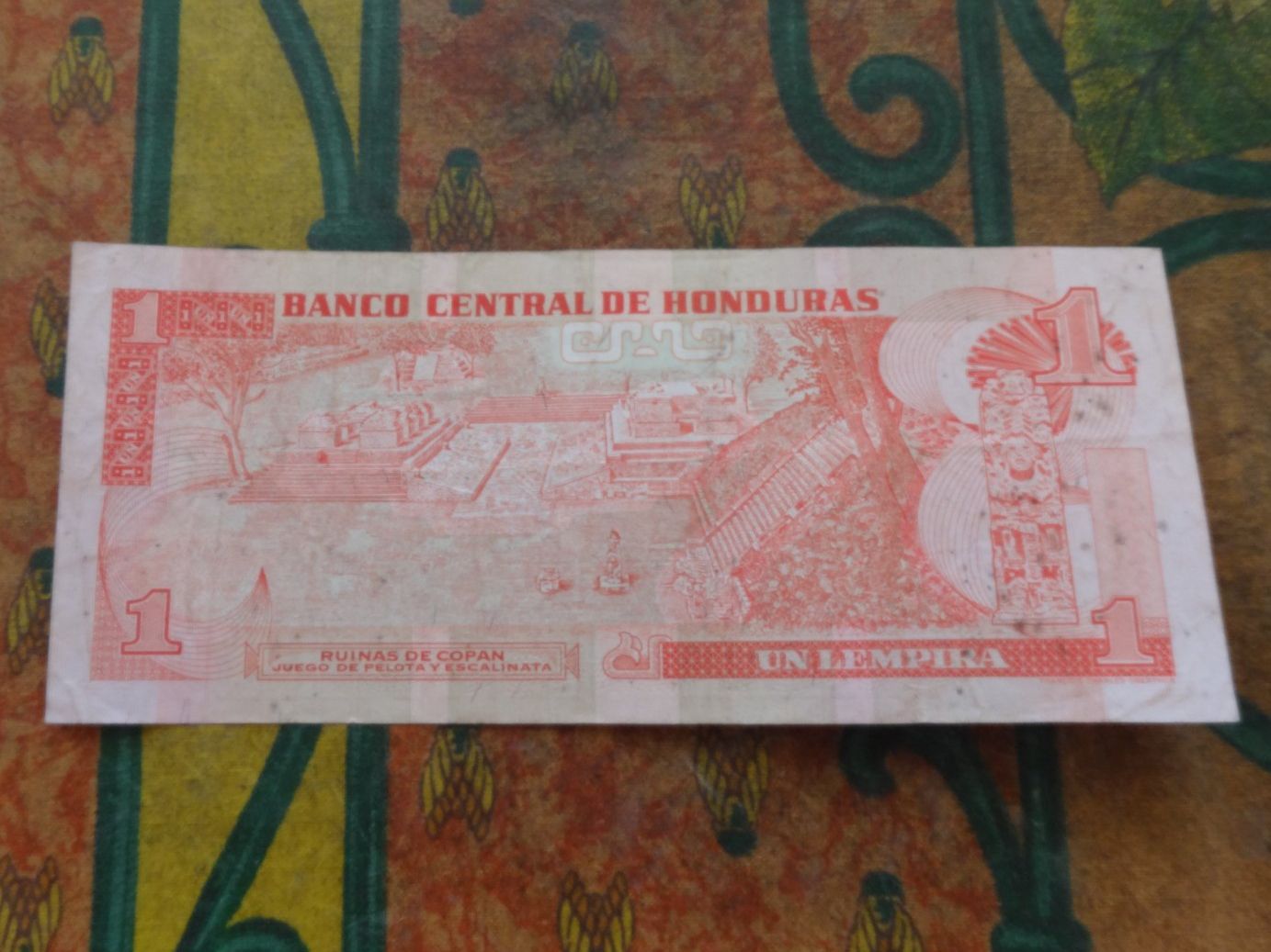 Banconote: HONDURAS  1  Lempira  Billet – Usato da Romanel-sur-Lausanne venduto da Swift13 1