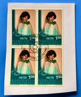 Briefmarken aus Liechtenstein 4 er Block mit Papier 