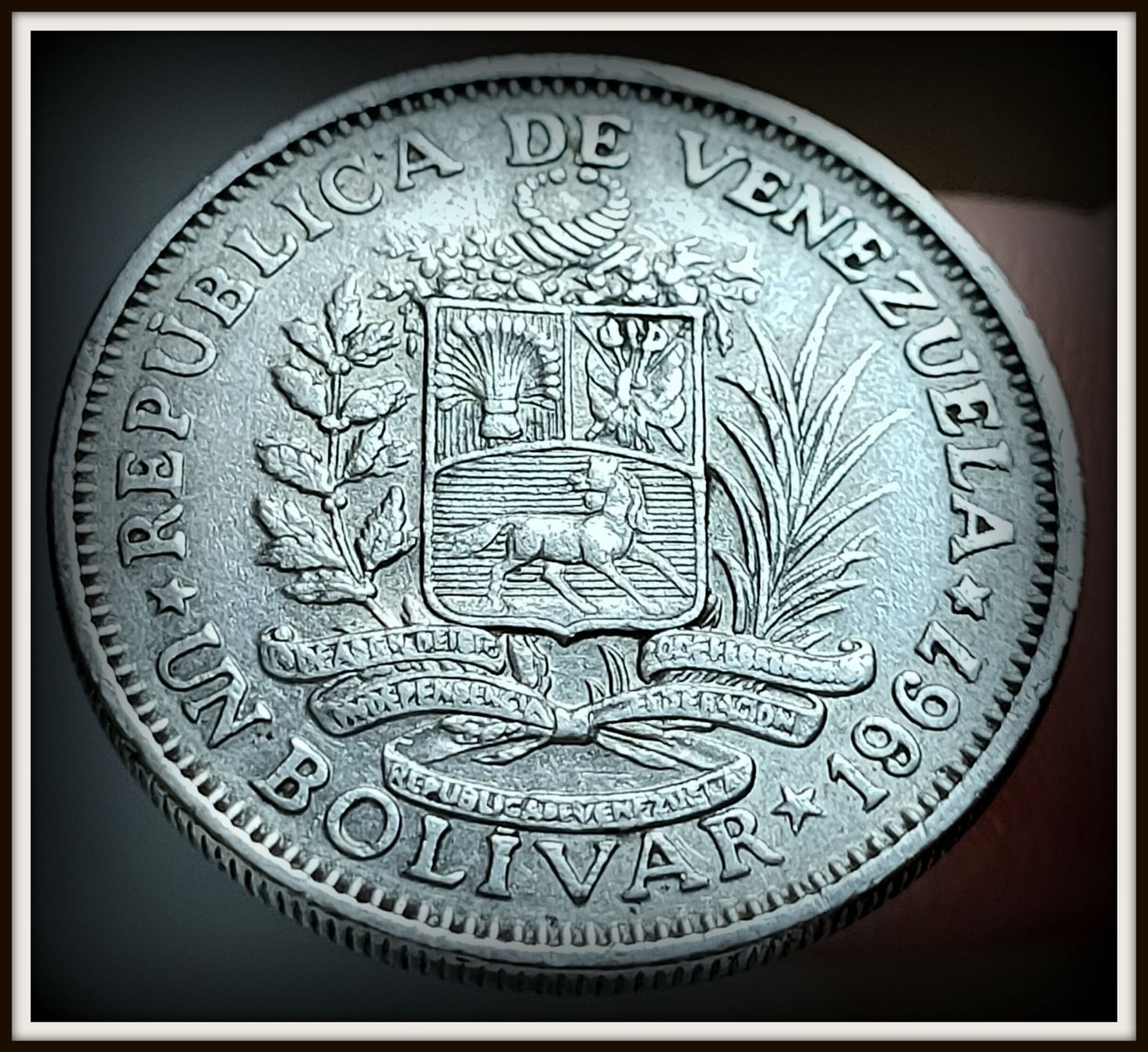 Alle Münzen: VENEZUELA 1 BOLIVAR 1967 – Gebraucht aus winterthur von CoinPassion