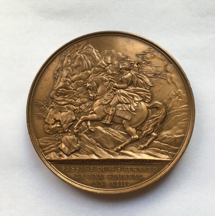 Grosse Medaille Napoleon Schlacht bei Marengo 60 mm 2