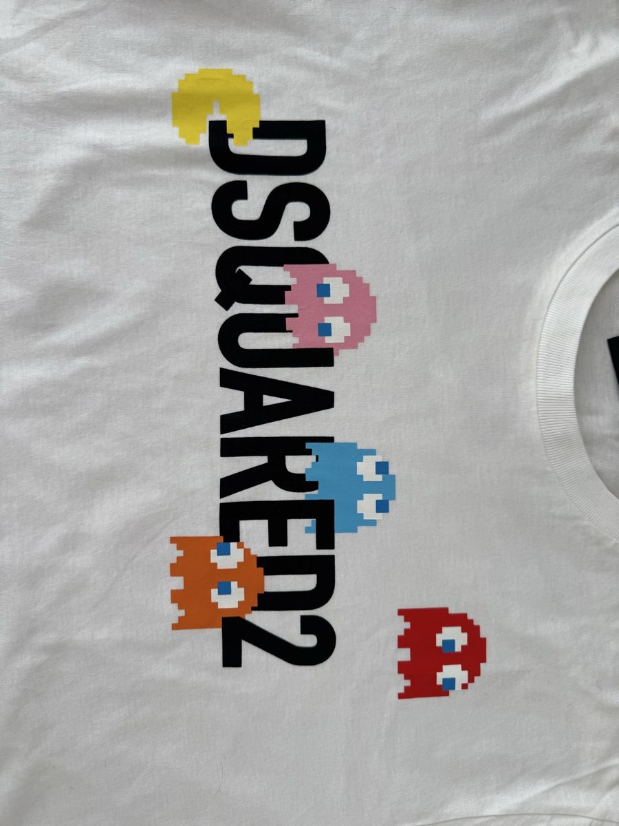 Dsquared2 T-shirt: Dsquared2 x Pacman T-Shirt weiss L – Nuovo (secondo la descrizione) da Maisprach venduto da jokoundklaas 2