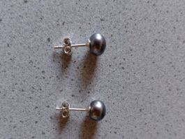 Perlen Ohrstecker, Silber 925