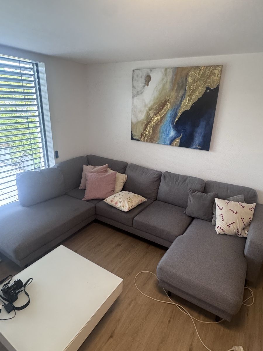 Divani: Modernes graues Ecksofa / Wohnlandschaft zu verkaufen – Usato da Tann venduto da basilerni1