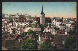 Herisau, Sicht auf die Stadt und die Kir