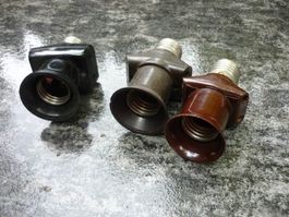 Stromschelm Stromdieb Antike Lampenfassungen 3 Stk.