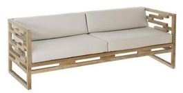 Sofa Kanapee Lounge Couch Teakholz Sitzmöbel Polstermöbel