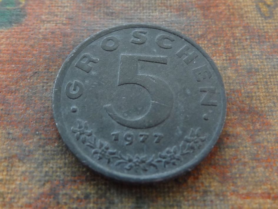 Tutti le monete: AUTRICHE  5  Groschen  1977 – Usato da Romanel-sur-Lausanne venduto da Swift13
