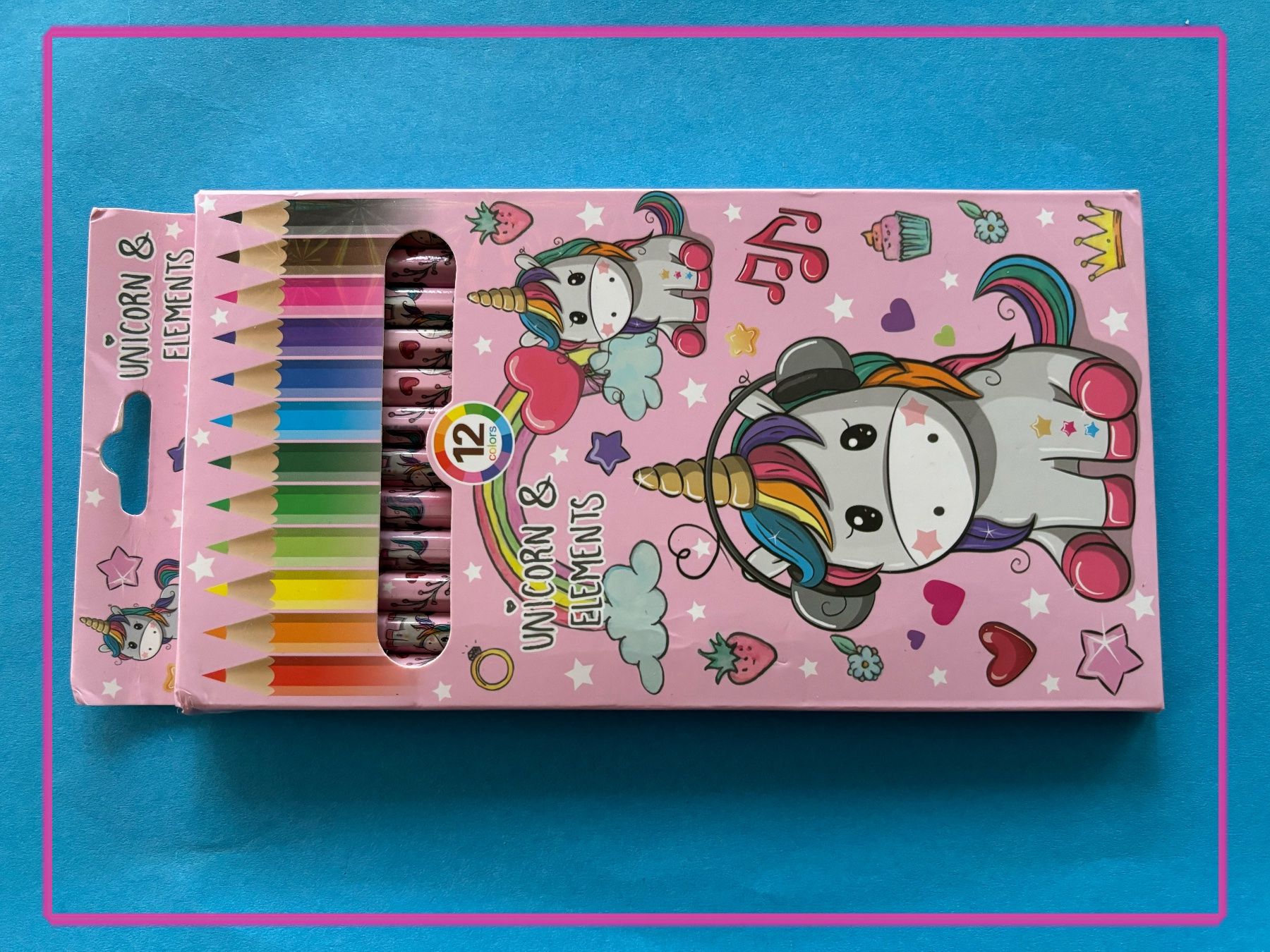 Stylos & Marker: 12-teiliges Set Buntstifte - mit Einhörner – Neuf avec emballage d'origine à Frenkendorf par jazzplatten