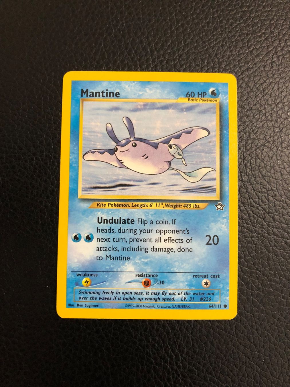 Pokémon Carte collezionabili: Neo Genesis Mantine 64/111 Ab 1 – Usato da Paradiso venduto da Pkmn10