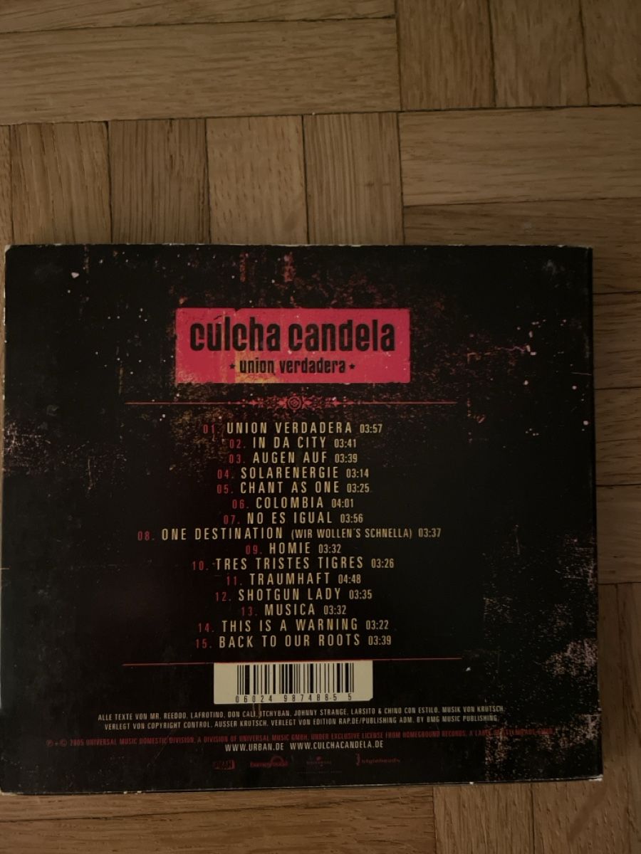 CD: Culcha Candela Union verdadera – Usato da Zürich venduto da Mr.Mauri83 1