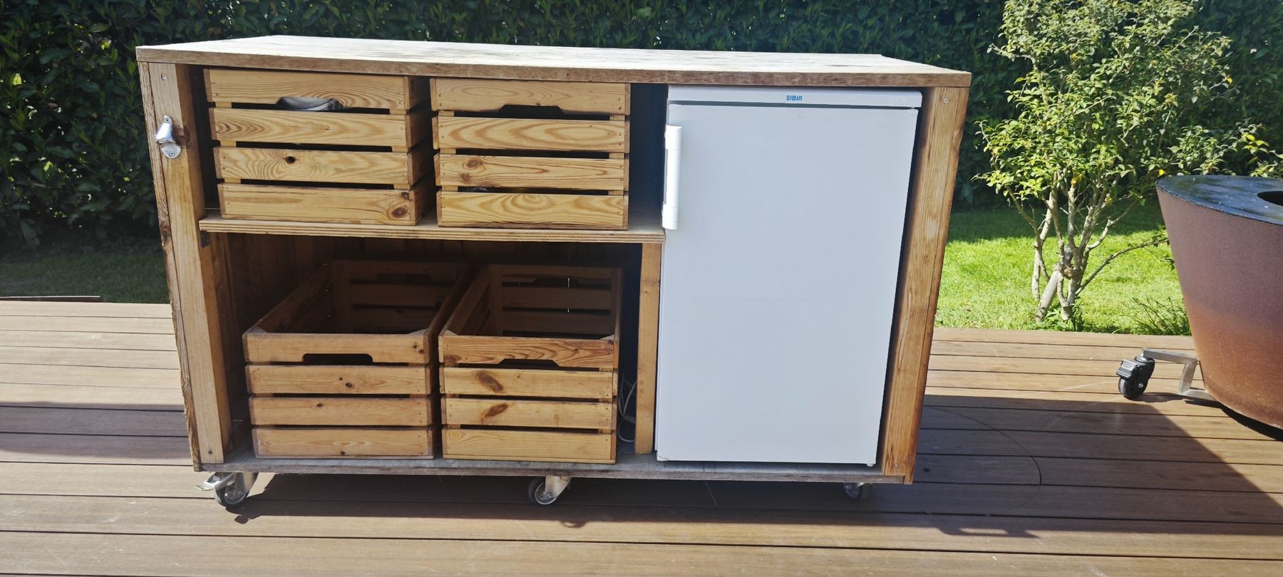 Allestimento di negozi e stand fieristici: Mobile Outdoor Altholz Bar – Usato da Weesen venduto da Realbuchilla1 5
