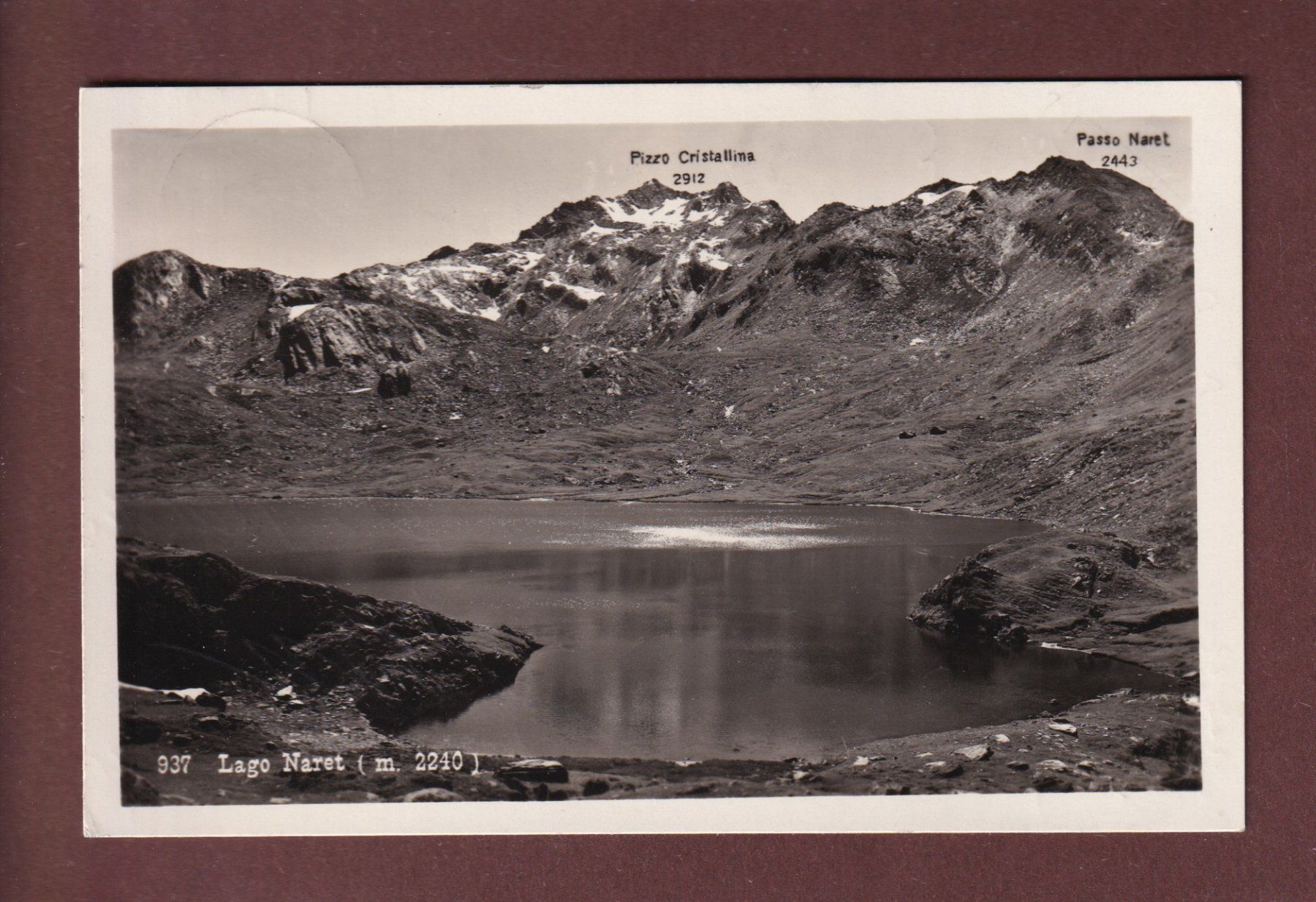 Cartoline postali: LAGO NARET - 1937 – Usato da Pully venduto da nicecards-shop