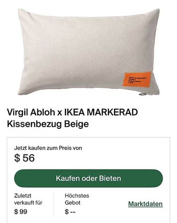Kissenbezug Virgil Abloh x IKEA