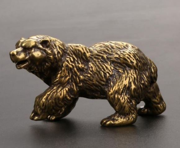 Statuette: Braun Bär Statue aus messing – Nuovo e nell'imballaggio originale da Uerkheim venduto da Kaufoption 1