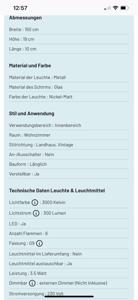 Lampadari & plafoniere: Neuwertige Deckenleuchte – Nuovo e nell'imballaggio originale da Niederbuchsiten venduto da domoll 1