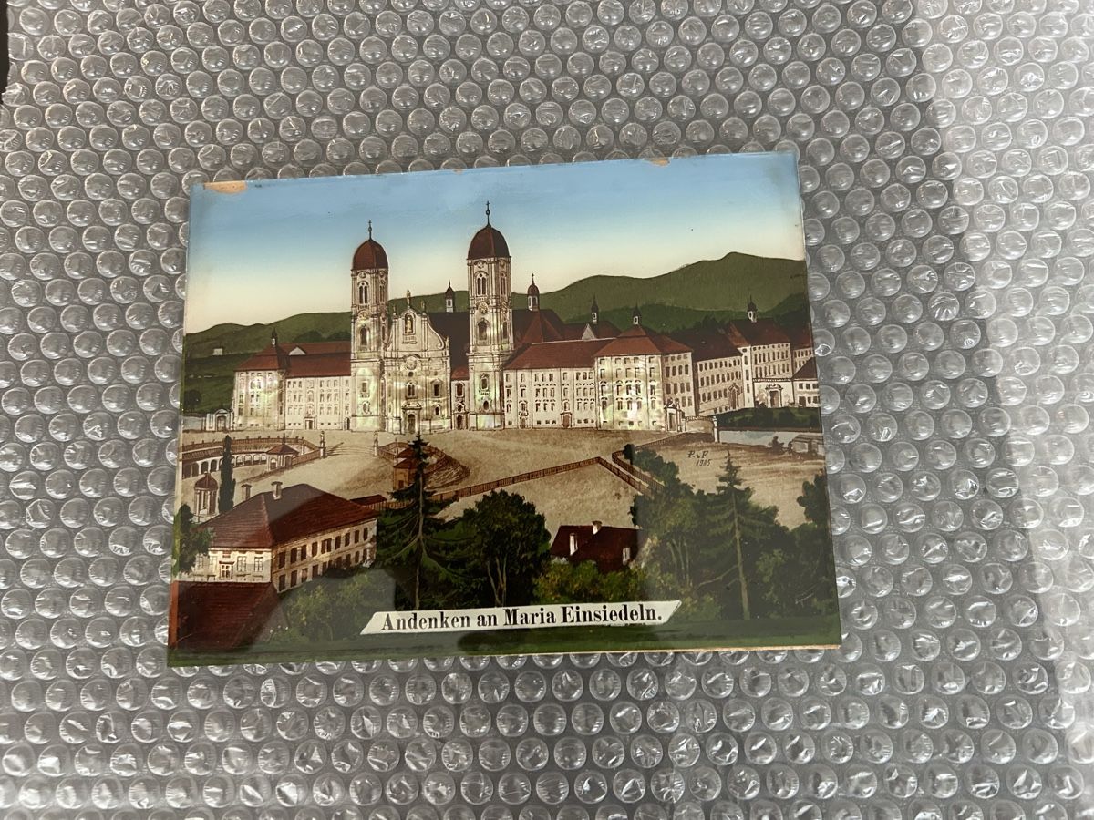 Poster & Bilder: Bild hinter/auf Glas gemalt / Andenken an Einsiedeln – Gebraucht aus Zumikon von tuna007 4