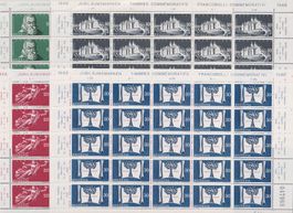 1948, Nr.281-284, vier Bogen Satz (Bundesstaat) **. 100.-+