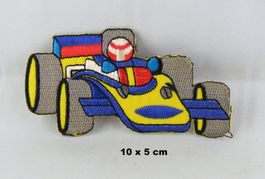 RENNAUTO FORMEL 1 - Aufnäher - Aufbügler - Stickerei 10x5 cm