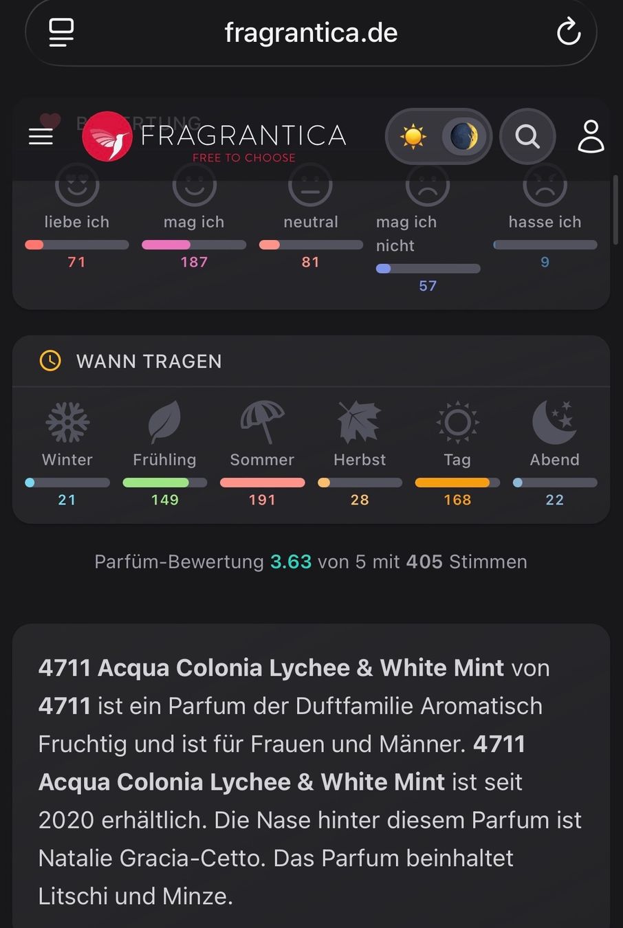 4711 Parfum & Eau de Toilette: 4711 Lychee & White Mint 5ml.EDC Abfüllung Unisex – Gebraucht aus Zürich von deruja 3