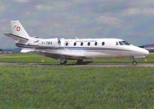 Cartoline postali: Ansichtskarte Cessna 560, T-784 – Nuovo (secondo la descrizione) da Basel venduto da Dogana
