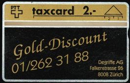 Taxcard 112L_03926 Degriffe schwarz 600 Ex ungebraucht