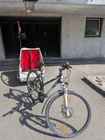 KTM Damenvelo inkl. Kinderanhänger (2-Sitzer)  Komplettset
