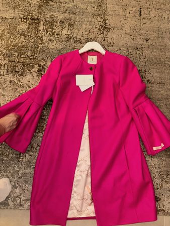 Pinker Ted Baker Mantel Cashmeere, Gr. 36, Neu mit Etikett!