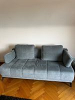 Schlafsofa, guter Zustand, Blau, Metall Schwarz mit Stauraum