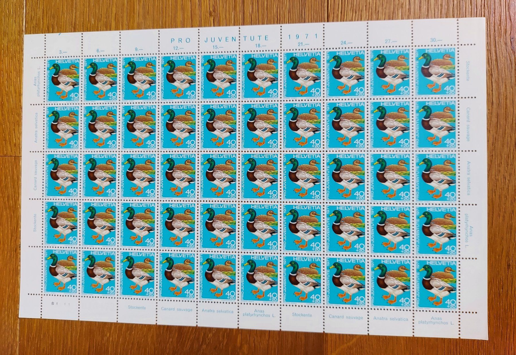 Tutti i francobolli: Postfrisch, gültige Schweizer Frankatur, Briefmarkenbogen – Nuovo e nell'imballaggio originale da Heiden venduto da ber_b77f