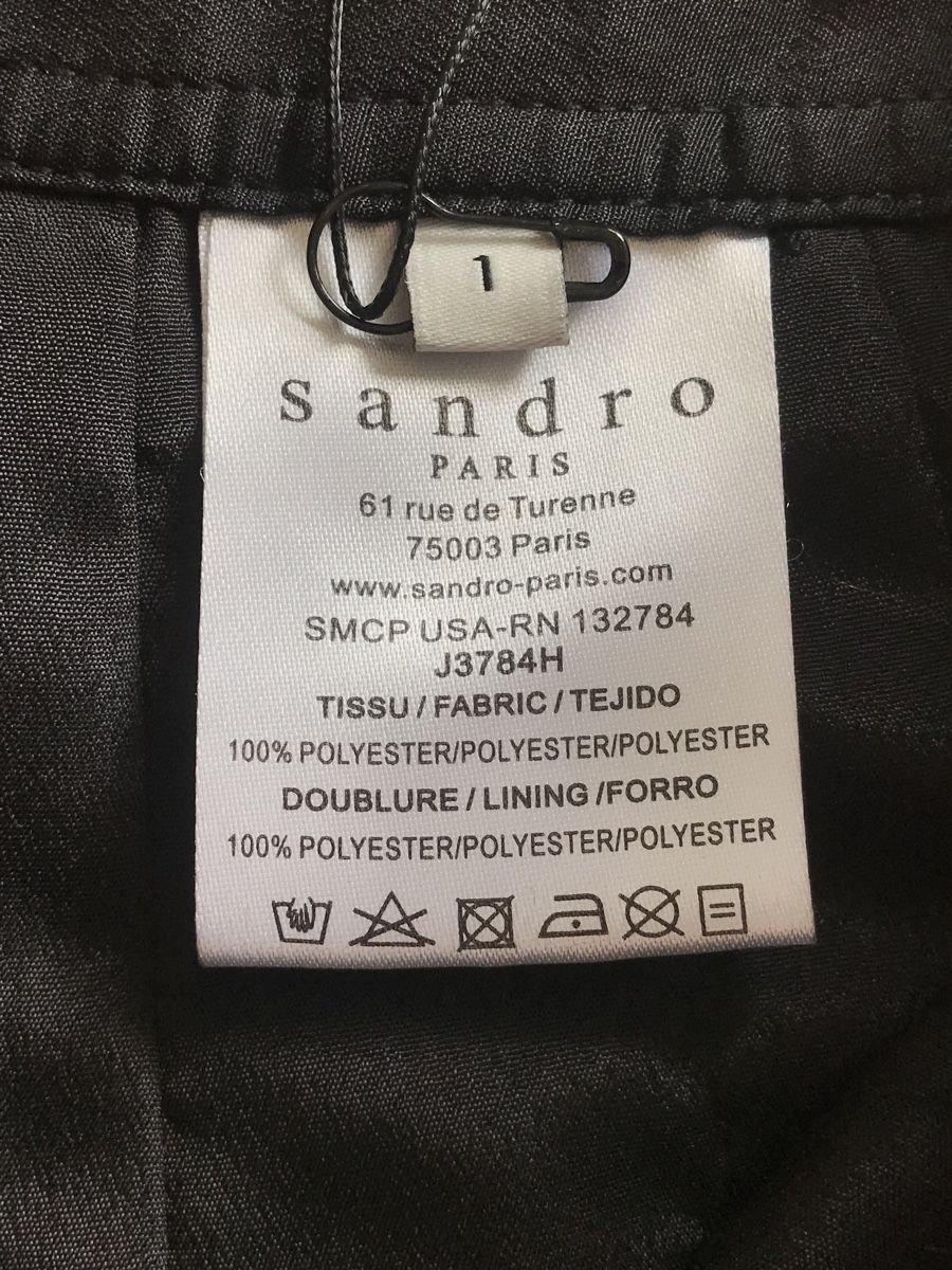 Sandro Gonne: Jupe noire SANDRO, taille 1, neuve avec étiquette – Nuovo e nell'imballaggio originale da Morges venduto da sandy069 7