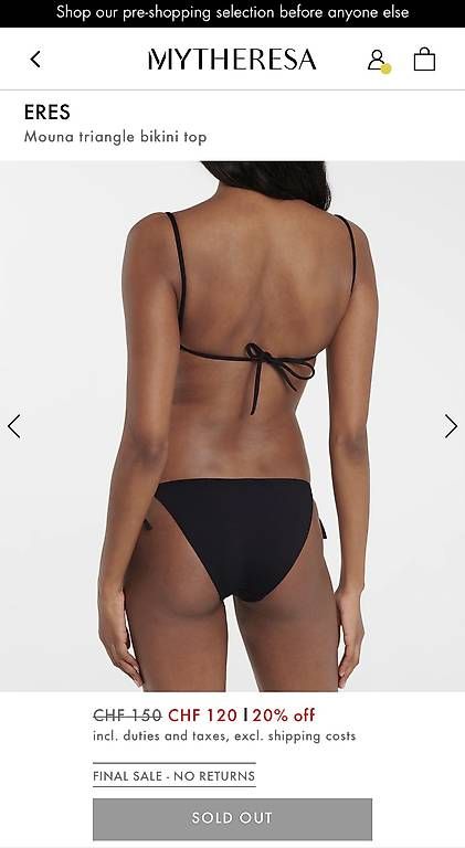 Costumi da bagno & Bikini: Eres Bikini Schwarz Gr. S/M wie neu – Nuovo (secondo la descrizione) da Lachen SZ venduto da dar_hjg9 6