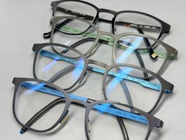 4x Premium Brillengestelle – 3x ØRGREEN Titan + 1x Hackett