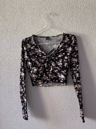 Blümchen Oberteil Langarm
