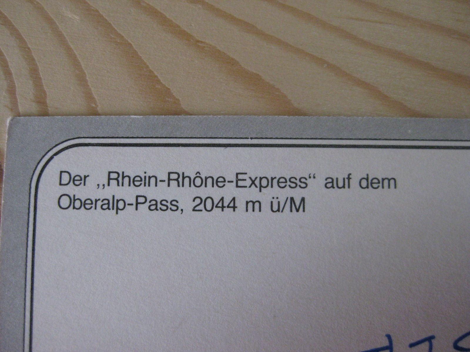 Cartoline postali: AK Oberalp Passhöhe mit Zug – Usato da Malters venduto da Marosko 2