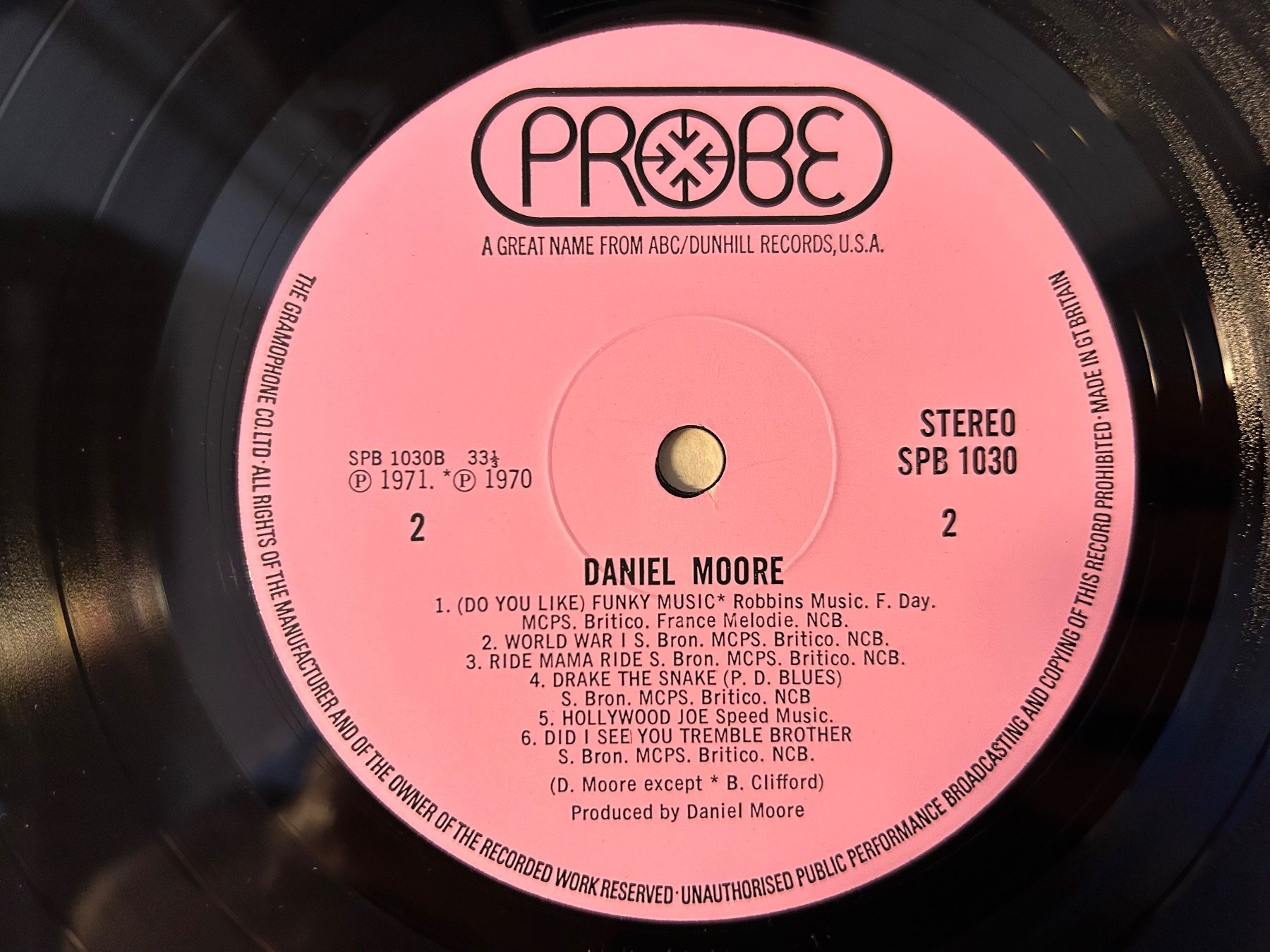 Schallplatten: Daniel Moore - Same, Vinyl Schallplatte – Gebraucht aus Aesch BL von BlueMusicRecords 3