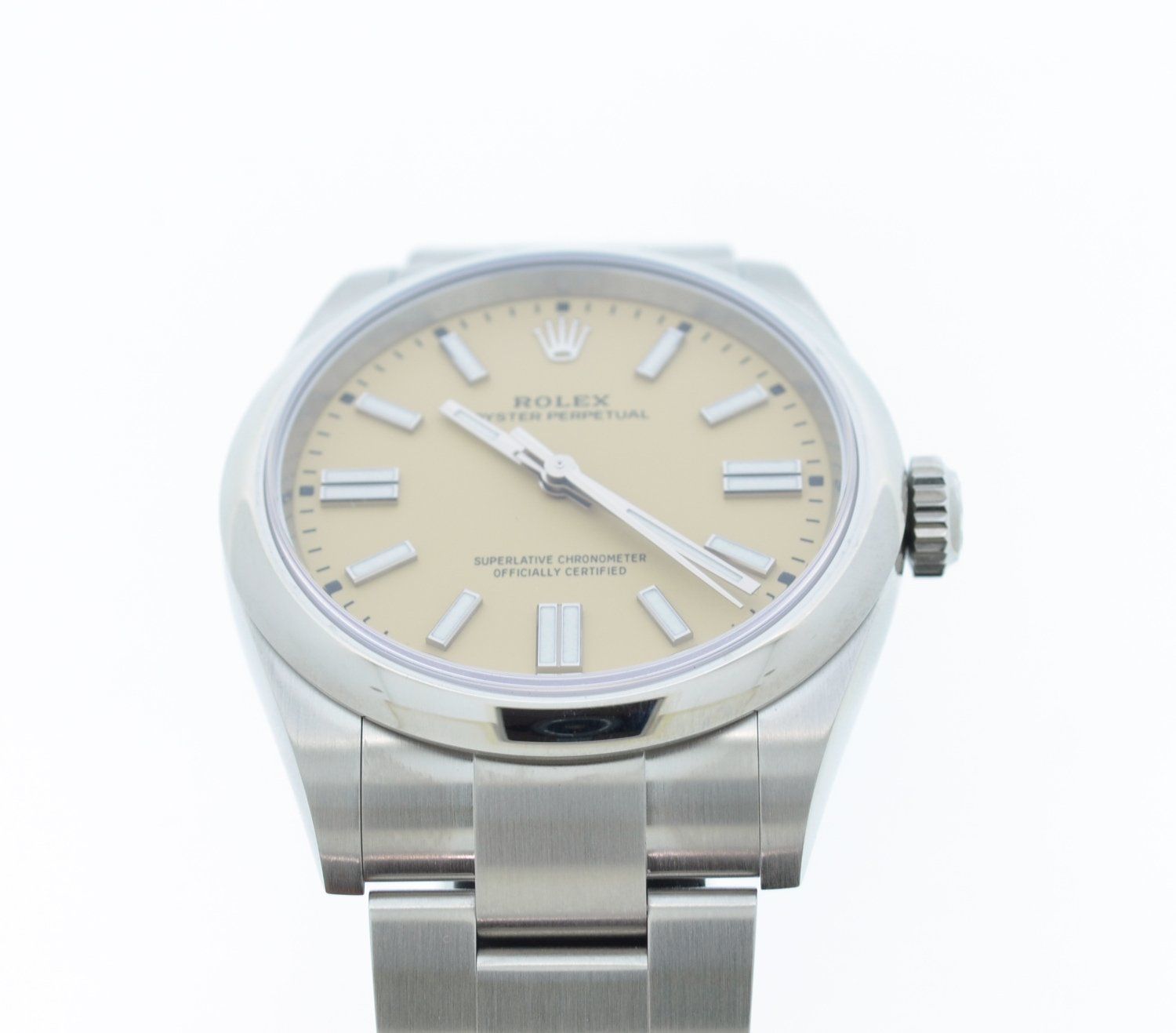 Rolex Orologi: Rolex Oyster Perpetual 41 beige 134300 – Nuovo e nell'imballaggio originale da Lausanne venduto da TimeWorld 2