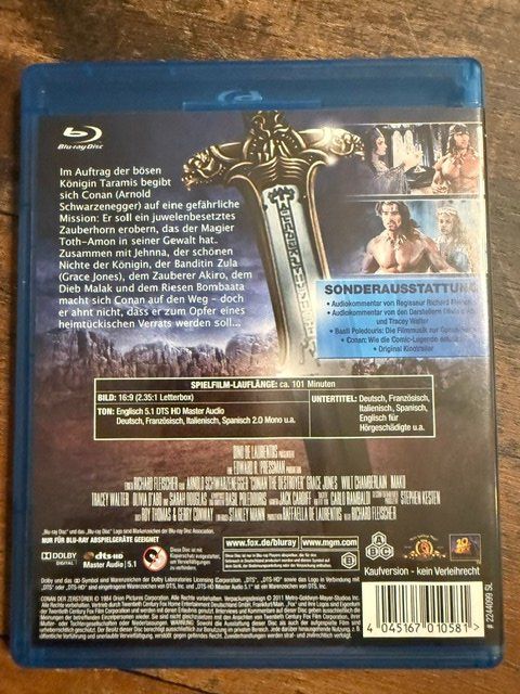 Tutti i DVDs: CONAN DER ZERSTÖRER ***** ARNOLD SCHWARZENEGGER *** KULT.... – Nuovo (secondo la descrizione) da Wollerau venduto da NERO7000 1