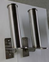 Edelstahl Halterung für WC-Rollen, Wandmontage 2 Stck.