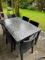 Gartentisch mit 6 Stühlen, wetterfest, Sommer-Hit! 🤩