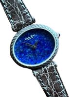 😍 Leuba Louis Lady watch Lapis Lazuli twisted case NOS 😍